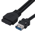 thumbnail image 2 of Usb3.0 19/20Pin Desktop Front Motherboard Panel Mount Cable With Fixed Feet (0.8 M), Usb Mount Cable, 2 of 9