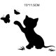 thumbnail image 2 of 2 piezas pegatina de gato para coche BRILLAR negro blanco, 2 of 5
