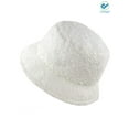 thumbnail image 2 of Deago Women Winter Bucket Hat Vintage Cloche Hats Warm Faux Fur Wool Outdoor Fisherman Cap (White), 2 of 7