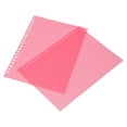 thumbnail image 3 of Paper Cover 50Pcs Sheet Protector Paper Binding Cover Matte A5 20 Holes PP Plastic For Presentation, 3 of 8
