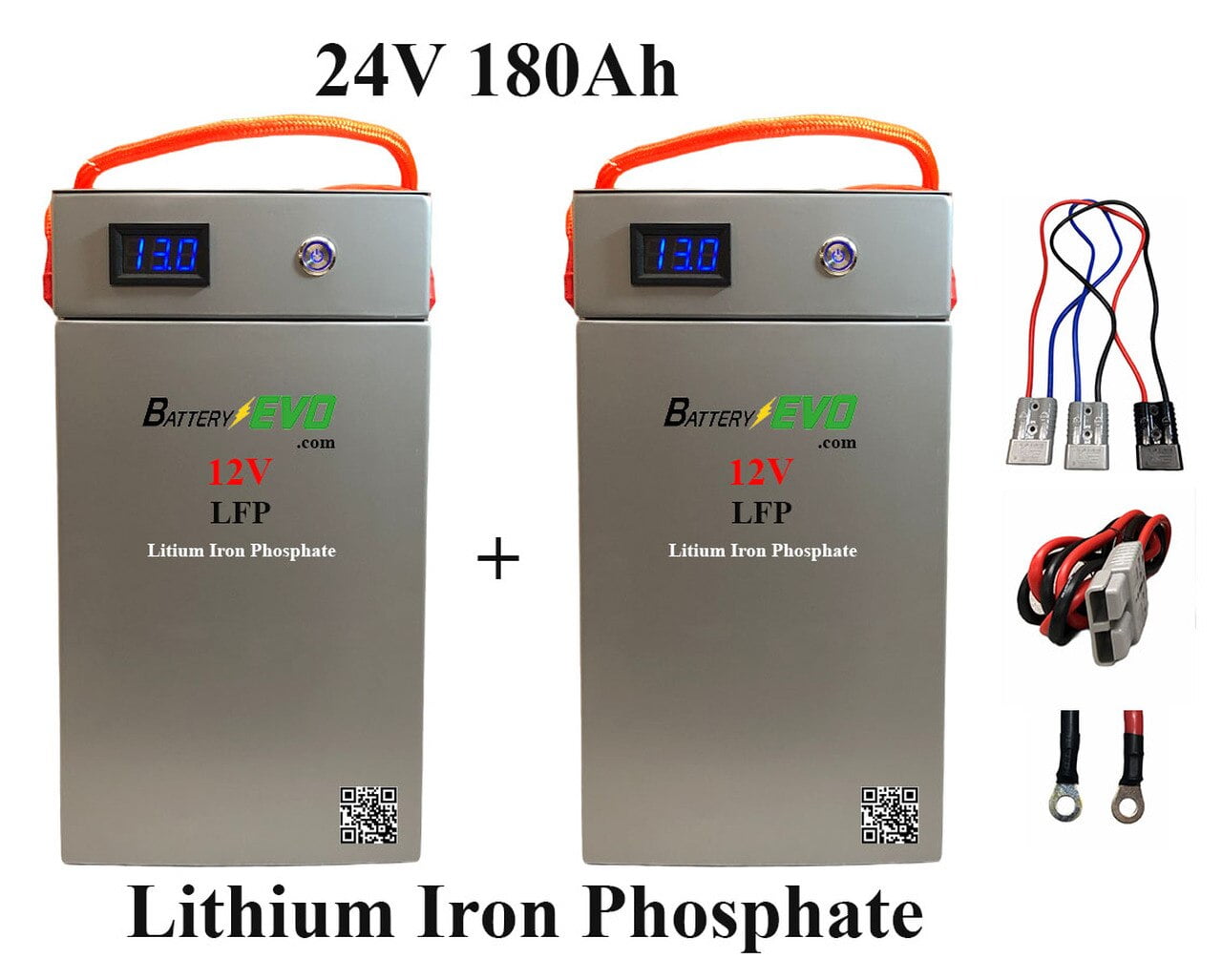24V Battery Evo LFP LiFePO4 180Ah 4.6 kwh Lithium Iron Phosphate Power