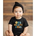 thumbnail image 3 of Groovy 1st Birthday Shirt for Infant Baby Boys Groove Dude Adorable First Birthday Outfit Black Shirt 12 Months, 3 of 5