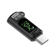 thumbnail image 4 of Conector de enchufe de adaptador digital tipo-C con pantalla LED digital convertidor de enchufe de adaptador de salida de alta velocidad resistente Negro, 4 of 8