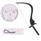 thumbnail image 5 of Regla de mapeo de microblading ANGGREK nueva marcadora de línea 10 Uds color negro, 5 of 8
