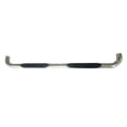 thumbnail image 1 of Value Nerf Bar DR014S With Step Pads; 3 Inch Round Bent; Polished; Stainless Steel; Without End Caps; Rocker Panel Mount, 1 of 4