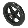 thumbnail image 4 of Wchiuoe Roue Roulante, Remplacement de Roue de Fauteuil Roulant 16cm Accessoire de Roulette en PU avec Roulement à Billes Noir, Remplacement de Roue de Fauteuil Roulant, 4 of 8