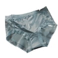 thumbnail image 2 of Women Luxury Style Satin Sexy Lace Smooth Stretch Breathable Panties Breifs, 2 of 11