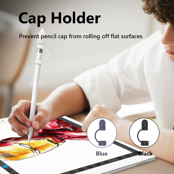 3pcs Replacement Pen Cap for Apple Pencil 1 Lightweight Pencil Holder Nib Durable Tip Protective Case Parts