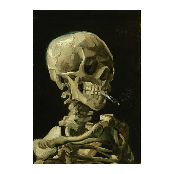 Van Gogh Skeleton Poster Print Fine Art poster