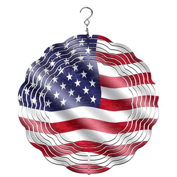 US Flag Wind Spinner, Garden Décor, Yard Décor, Porch Decor