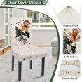 thumbnail image 5 of Christmas Chair Covers Set of 4 Gingerbread Stretch Parsons Chair Slipcovers Christmas Tree Snowman for Xmas Dining Room Decor Chair Seat Protectors (Gingerbread Tree,4PCS), 5 of 6