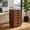 Walnut, variant on GVN 7-Drawer Chest Wooden Mobile Shelving Unit Organizer Utility Cart with Lockable Wheels, Storage Cart for Home Office, Living Room, Entryway, Black