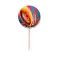 thumbnail image 1 of Playground Ferris Wheel  Joy Toothpick Flags Round Labels Party Decoration, 1 of 3