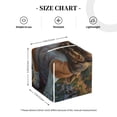 thumbnail image 4 of Gukieu Flower Field Cute Bulldog Print Leather Tissue Box, PVC Waterproof Velcro Opening and Closing Square Tissue Box Holder, Suitable for Home and Office Decoration, 4 of 7