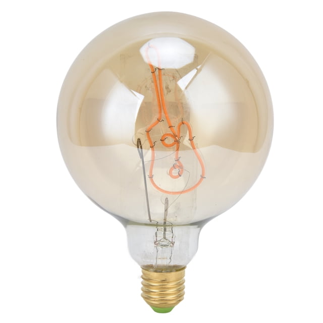 Bombilla LED E27/E26 vintage regulable, filamento G125 en forma de guitarra, para cafetería, hogar, luz cálida, 4 W.