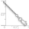 thumbnail image 2 of 14k White Gold 9 Inch 1.45mm Cable Anklet Ankle Bracelet Chain Round Link, 2 of 6