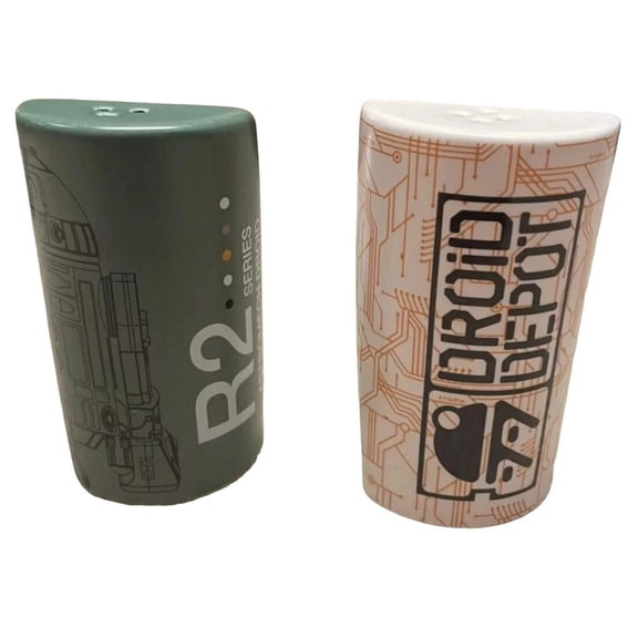 DISNEY PARKS Salt Pepper Shakers Star Wars Galaxy’s Edge Droid Depot R2 WDW