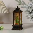 thumbnail image 5 of Snow Globe Christmas Lantern Decorations, Snow Globe Lantern with Swirling Glitter, Christmas Tree Lighted Christmas Decorations Indoor for Home, 5 of 5