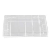 6 Grids Plastic Organizer Box with Dividers Craft Organizer Plastic Jewelry Organizer Box Small Parts Container Box