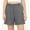 Gray, variant on hoksml Women's Chino Shorts - Mid Rise Button Closure with Large Pockets, Casual Everyday Shorts