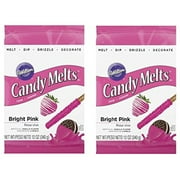 Wilton 1911-424 Candy Melts, 12-Ounce, Bright Pink(2Pk)