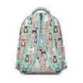 thumbnail image 3 of Cute Pitbull Terriers Dog and Flower Backpack for School,Cute School Bag,Schoolbag with Adjustable Shoulder Straps & Padded Back,15.3"x11"x7.1".﻿, 3 of 6