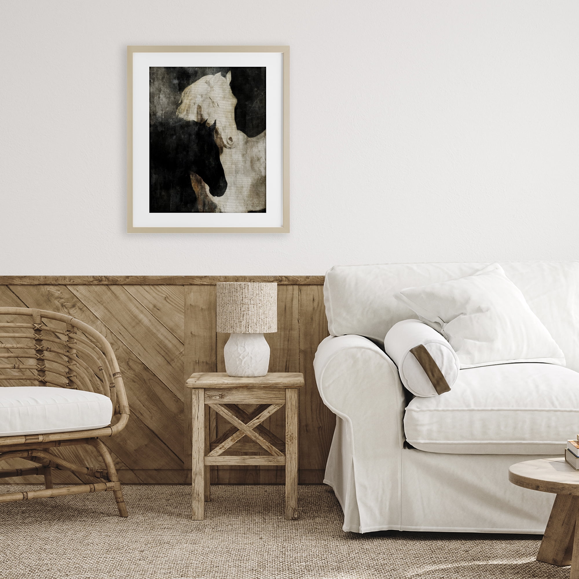 Stupell Industries Dual Spirit Horses Birch Framed Print Under Glass, design by Svetlana Aleynikova