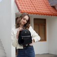 thumbnail image 2 of Minimochila Barsine de piel a cuadros a la moda para niñas, 2 of 7