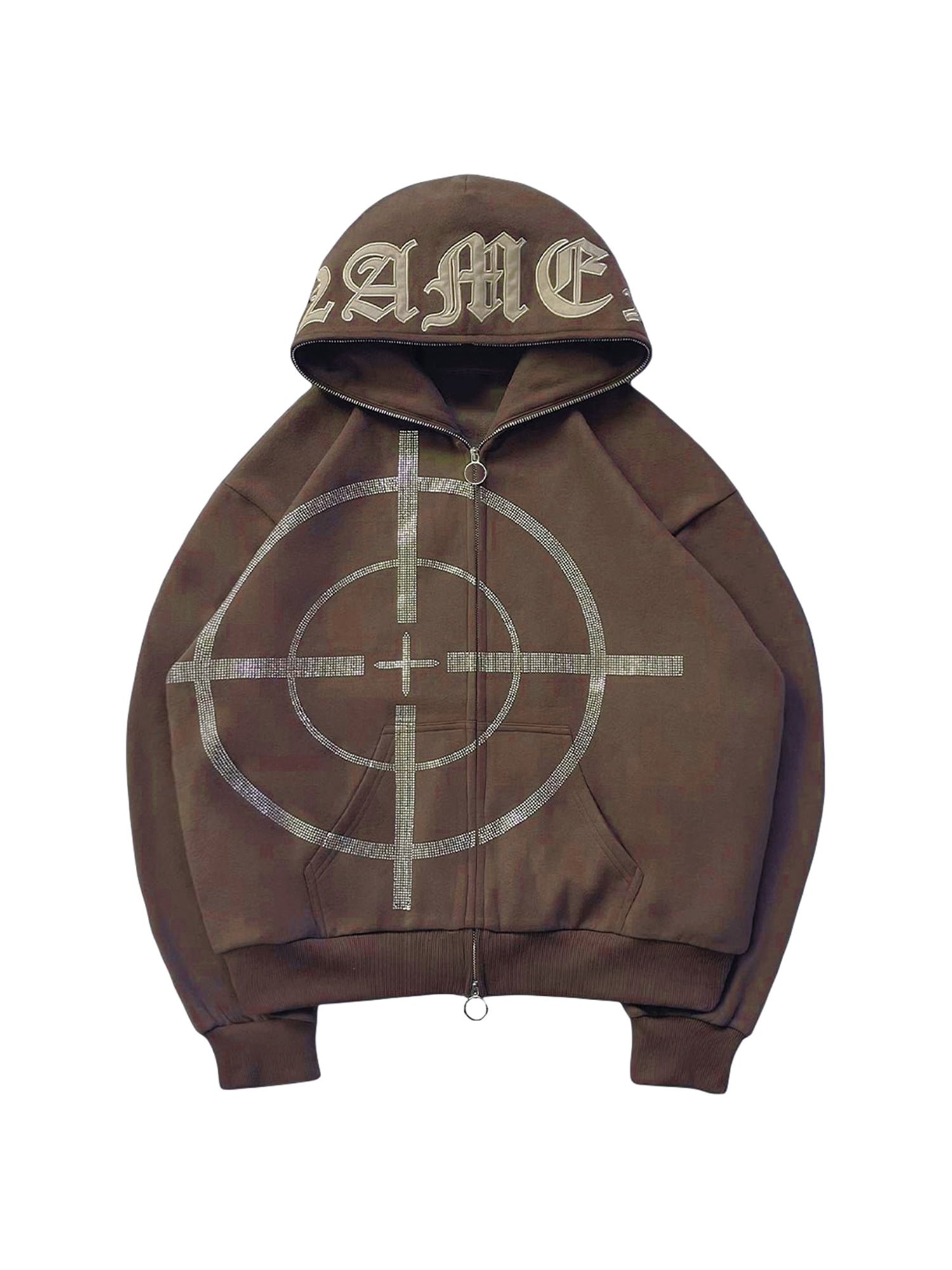 brown vintage nike crewneck