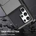 thumbnail image 4 of Dteck Wallet Case for Samsung Galaxy S22 Ultra Case with 4-Card Credit Card Holder Slot Shockproof Cover Hybrid Heavy Duty Protection Armor Phone Case for Galaxy S22 Ultra 5G, Gray, 4 of 8