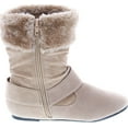 thumbnail image 6 of Static Footwear Girls Fashion Faux Suede Fur Cuff Boots, 6 of 7