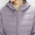 thumbnail image 5 of Herrnalise Jackets For Women Casual Solid Jacket Outdoor Plus Size Windproof Loose Coat Shackets For Women 2024 fall Purple,XXXL, 5 of 8