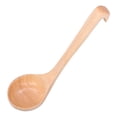 thumbnail image 1 of Cuchara, mango largo, cuchara grande de madera para sopa, cucharón de madera, durabilidad prolongada, 1 of 12