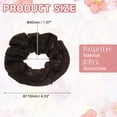 thumbnail image 2 of Uxcell 2pcs Diademas con Cremallera de Bolsillo (2 Pulgadas) - Diademas de Brillo y Bandas Elásticas para el Cabello, para Accesorios de Coleta de Niñas y Mujeres, Monedas, Llaves, Marrón, 2 of 6