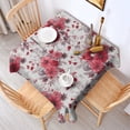 thumbnail image 2 of Pioneer Flower Floral Print Pattern Square Tablecloth,Waterproof Square Table Cover,Wipeable Spillproof Washable Table Cover for Home Kitchen Party Decor 42"X42"(107x107cm), 2 of 6