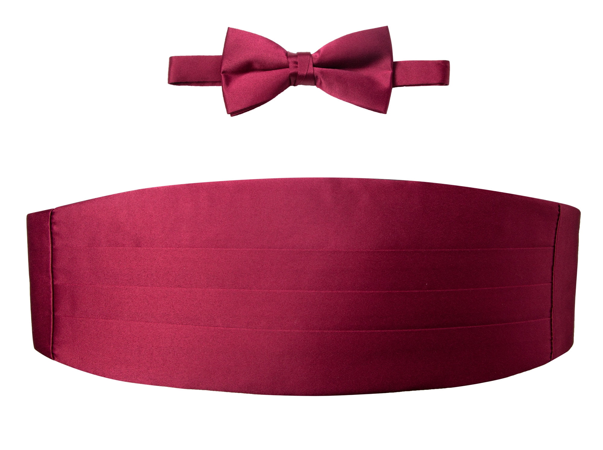 Spring Notion Men's Cummerbund and Bow Tie Set Burgundy