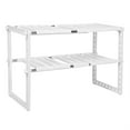 thumbnail image 1 of Estante de almacenamiento ajustable, estante multifuncional de 2 capas para productos básicos Estante de almacenamiento para cocina Estándares líderes en la industria, 1 of 11