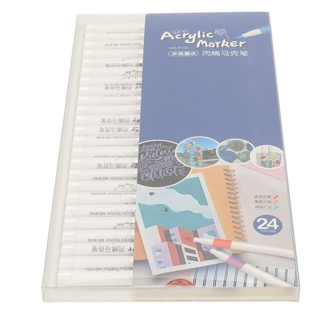 Acrylic Paint Markers, Quick Dry Strong Coverage Eco Friendly Acrylic Pens Waterproof For Glass 12 Colors,24 Colors,48 Colors