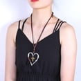thumbnail image 4 of Collar Vintage Cruz Corazón Colgante Collar Joyería Chapado, 4 of 6