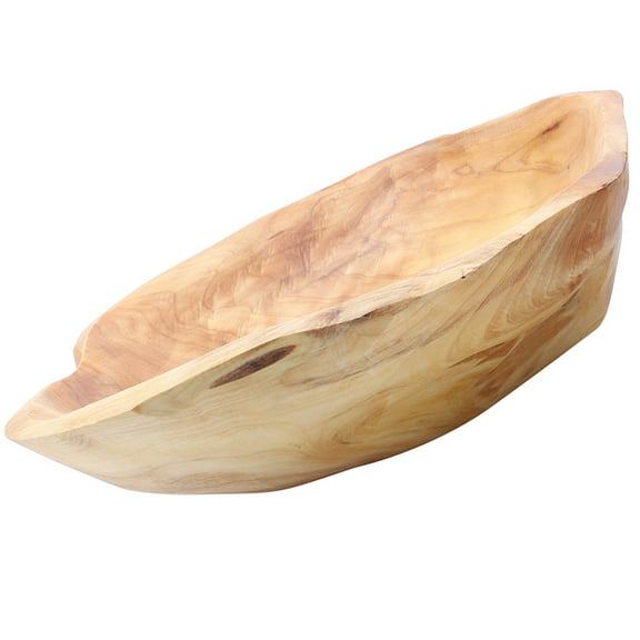 FELTECHELECTR  Fruit Bowl Wooden Tray Dish Home Table Decoration