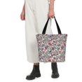 thumbnail image 6 of Haiem Daisies Flowers Pattern Shoulder Bag - Durable and Spacious Tote Bag,Versatile Shopping Bag, 6 of 7