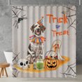 thumbnail image 2 of Trick or Treat German Shorthaired Pointer Funny Mummy Cosplay Pumpkin Candy Basket Shower Curtain GSP Lover Dog Gift Waterproof Bathroom Bathtub Curtain - 12016, 2 of 5