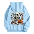 thumbnail image 3 of HUITKMM Oversized Hoodie Men's Halloween Printed Hooded Sweatshirt Fashionable Tops for Men 4754, 3 of 8