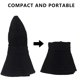 thumbnail image 4 of Sombrero de sol con cola de caballo para mujer, protección UV, malla plegable, ala ancha, sombrero de pesca para playa, senderismo, jardín, 4 of 5