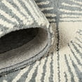 thumbnail image 6 of NICOLE MILLER NEW YORK Kendall Slinky Geo Handcrafted Area Rug, 100% Wool Rug, Grey, 9'x12', 6 of 9