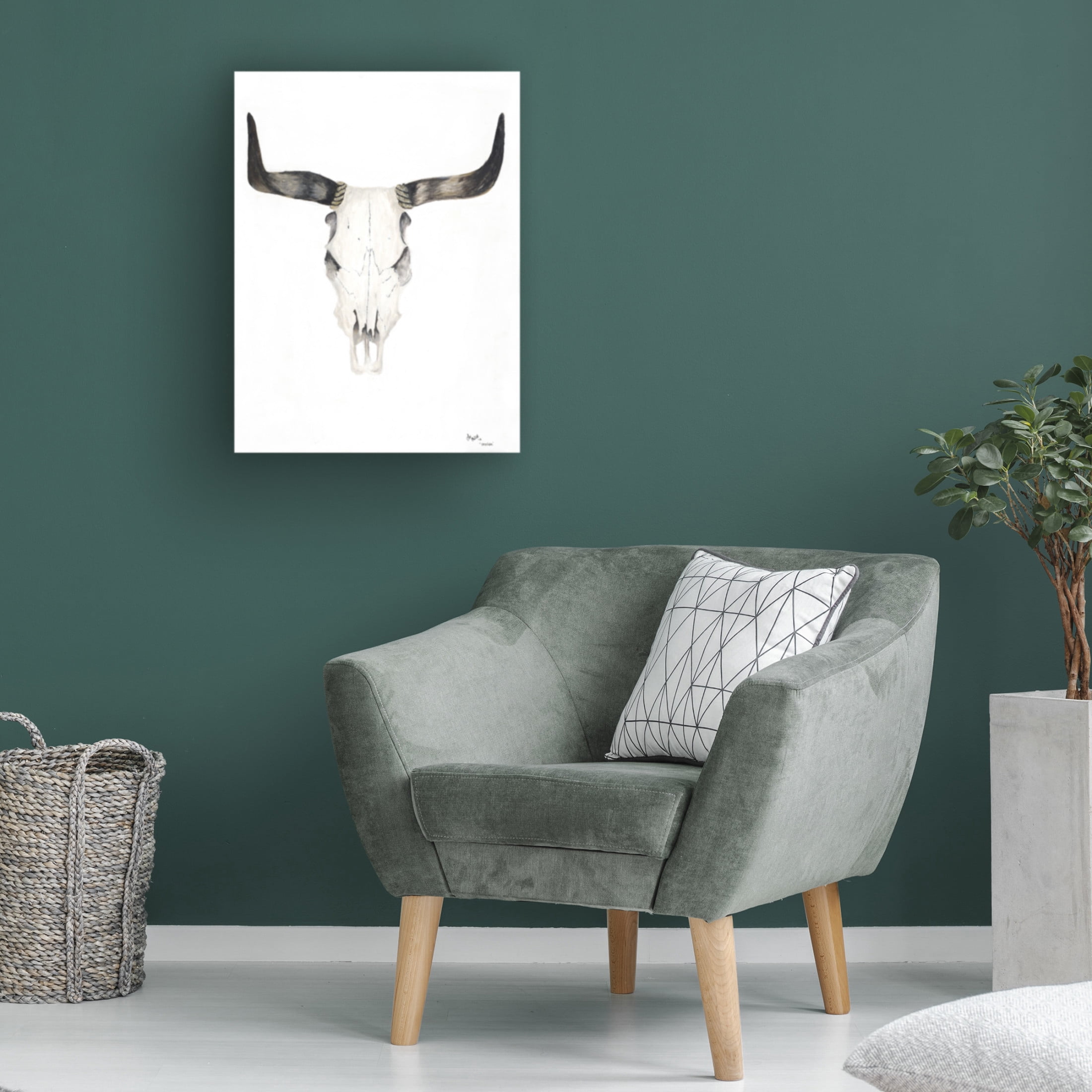 Canvas Wall Art - Lor Muller 'Desolate Min' Wall Art for Living Room, Bedroom, or Office Décor by Trademark Fine Art - 18 x 24 Inches