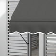 thumbnail image 3 of YYAo Patio Awnings Sun Shade Shelter, Patio Awnings, 8' x 4' Manual Retractable Awning, Non-Screw Patio Awning, UV Resistant, Dark Gray, 3 of 11