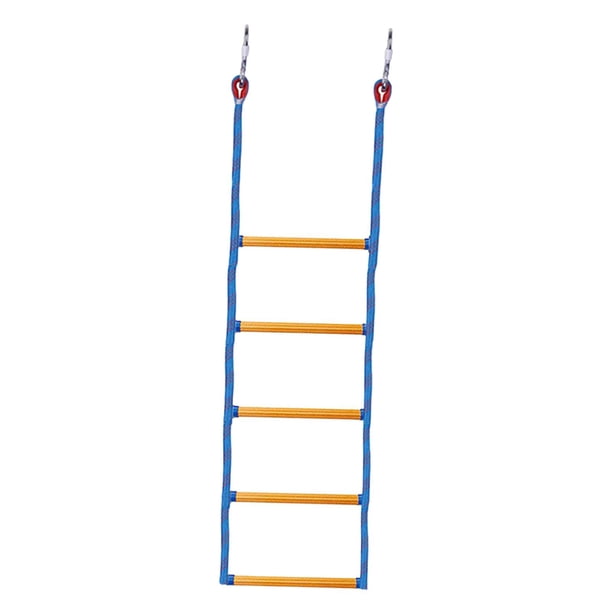 Escalera de Cuerda para Barco de Cinco Escalones, Escalera para Natación, Escalera de Cuerda de Marina Portátil Duradera, Escalera de Cuerda