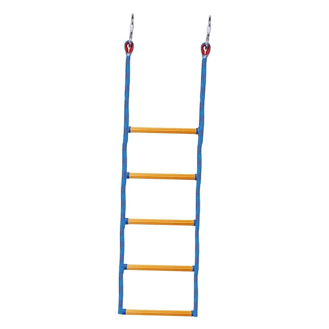 Escalera de Cuerda para Barco de Cinco Escalones, Escalera para Natación, Escalera de Cuerda de Marina Portátil Duradera, Escalera de Cuerda