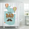 thumbnail image 1 of ABPHQTO Hermoso texto Best in The World y Flying Hot Cortina de ducha 152x180 cm ABPHQTO PKNMT60x72Shower-6634, 1 of 2